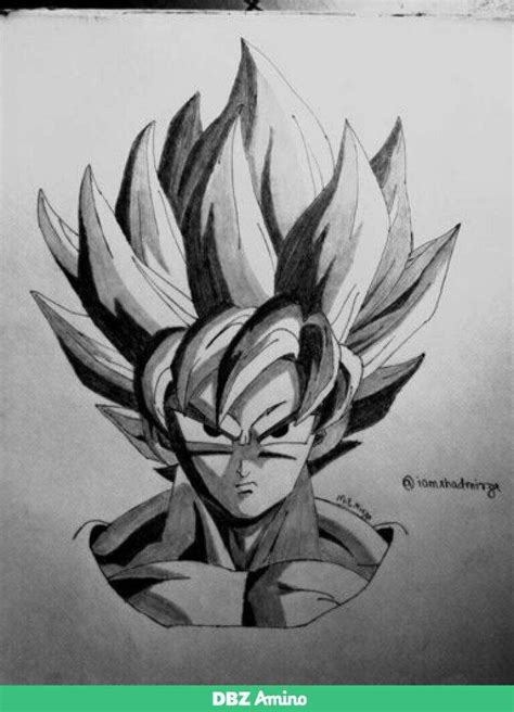 In this video i show you how to draw son goku super saiyan from dragon ball z with cheap 3$ camlin colour pencils step by step for beginners.if you enjoyed. Goku pencil drawing | DragonBallZ Amino