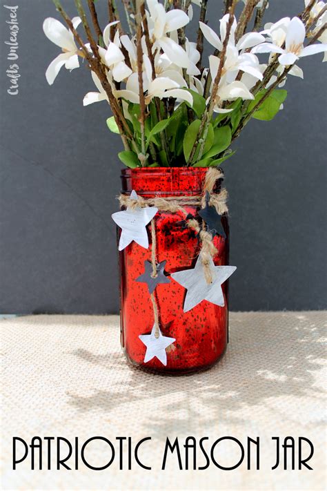 Diy Mason Jar Craft Patriotic Themed Consumer Crafts