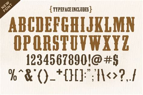 13 Cowboy Fonts Free Otf Ttf Format Download
