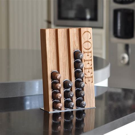 Bartesian uses genuine juices, bitters, and. personalised oak coffee pod rack by the oak & rope company ...
