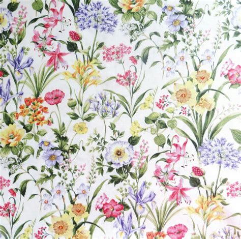 Botanical Society All Over Medium Floral Print By Fabri Quilt Fabrics