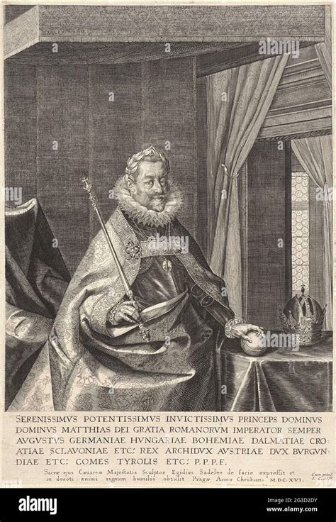 Portrait Of Emperor Matthias Matthias Of Austria Emperor Of The Holy
