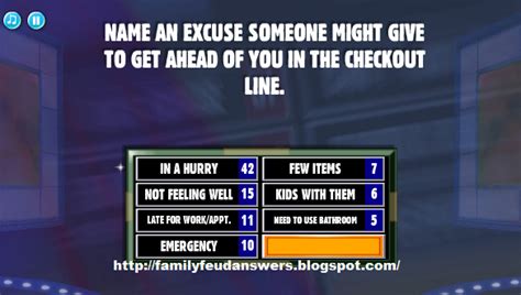 Play this classic tv game at your baby shower. Best Funny Family Feud Questions and Answers Printable ...