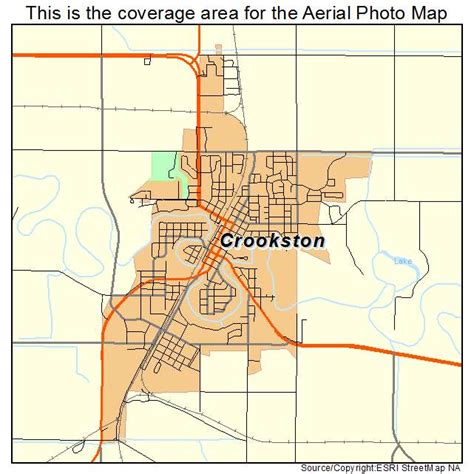Aerial Photography Map Of Crookston Mn Minnesota