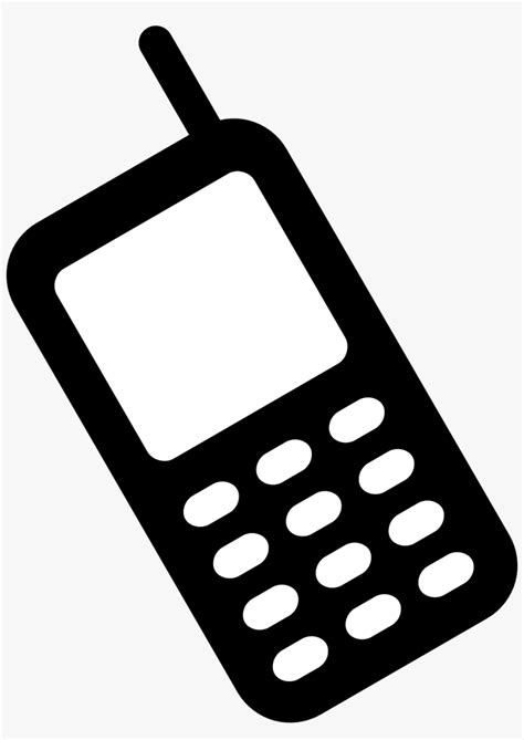 Cell Phone Clipart Black And White Mobile Phone Clipart Transparent