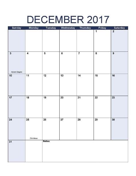 2017 December Calendar Oppidan Library