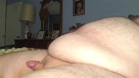Fat Man Cums With Small Penis