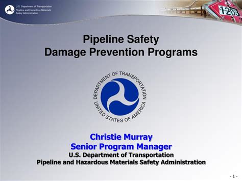 Ppt Pipeline Safety Damage Prevention Programs Powerpoint