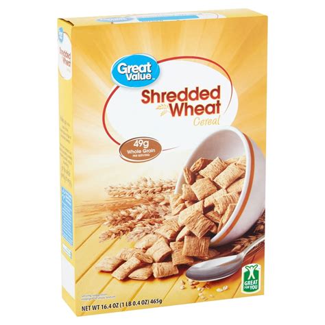 Great Value Shredded Wheat Cereal 164 Oz