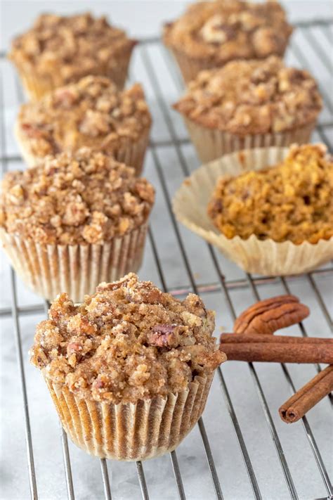 Pumpkin Spice Muffins With Pecans Fixed On Fresh