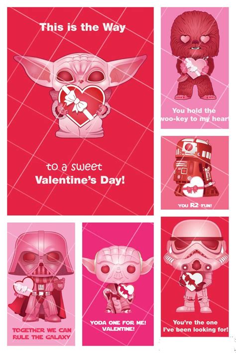 Star Wars Valentines Cards In 2021 Starwars Valentines Cards Star