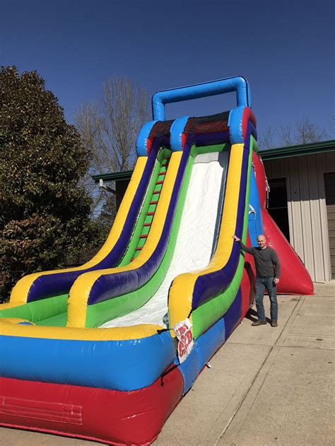 Giant Slide Dry Slide Inflatable Bounce Houses And Water Slides For