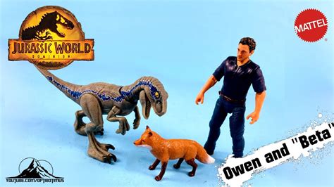 Jurassic World Dominion Owen And Velociraptor Beta Human And Dino Pack With Action Figures And