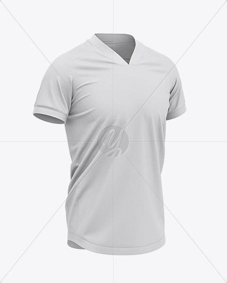 Download Men's Soccer V-Neck Jersey Mockup - Front Half-Side View ...