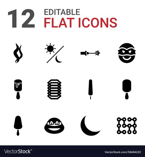 Dark Icons Royalty Free Vector Image Vectorstock