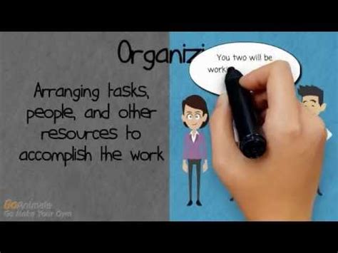 Organizing function of management ensures that activities are optimally managed; Organizing Function of Management - YouTube
