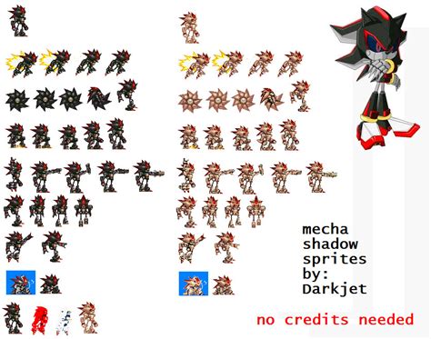Super Master Mecha Shadow Sprite Sheet By Fnafan88888