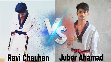 Taekwondo Fight Ravi Chauhan 🔵vs🔴 Juber Ahamad Taekwondo Fighter