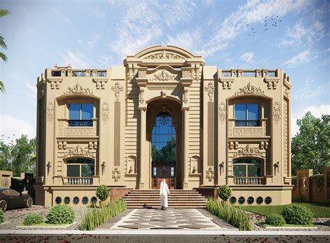 A Classic Style Private Villa Doha Qatar On Behance