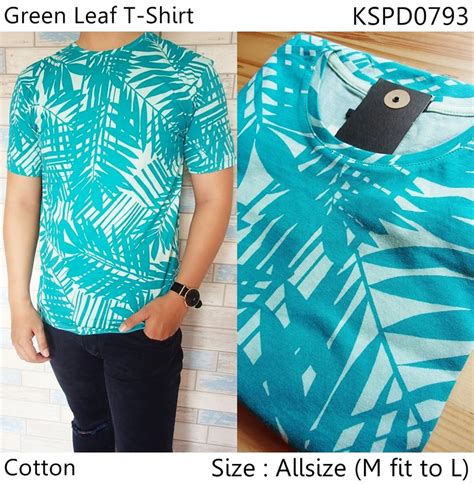 T shirt polos, kaos polo, raglan, lengan panjang, pendek. Jual Kaos Pria Lengan Pendek Casual Terbaru Green Leaf T ...