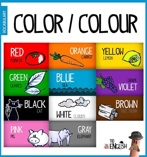 All Color Name List All Colours Name All The Colors Vocabulary Cards English Vocabulary
