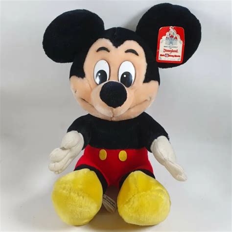 Mickey Mouse Soft Toy Plush Disneyland Walt Disney World 10 Tagged