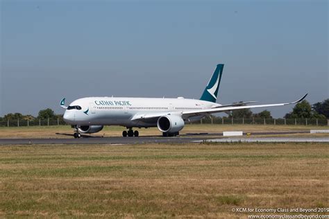 Cathay Pacific Airbus A350 900 At Dublin Airport Image Economy Class