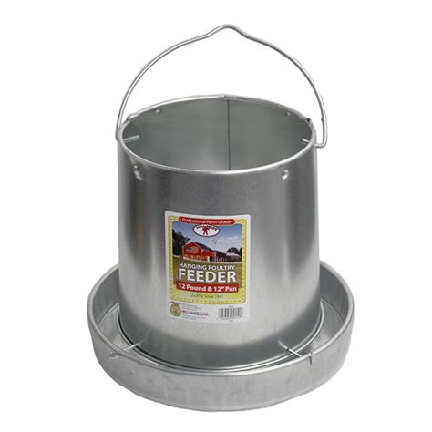 12 Lb Hanging Chicken Feeder Galvanized Hog Slat