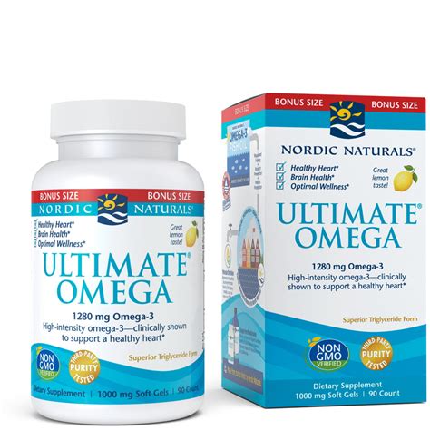 nordic naturals ultimate omega softgels 1280 mg 90 ct