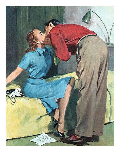 1952 illustration by tran mawicke in 2020 romance art vintage drawing illustration