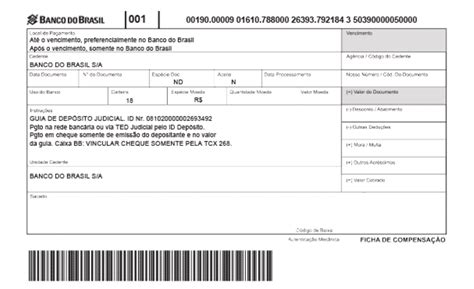 A caixa econômica federal passou a receber os pagamentos dos depósitos judiciais da justiça estadual via boleto bancário. Modelos de guias de recolhimento - AASP