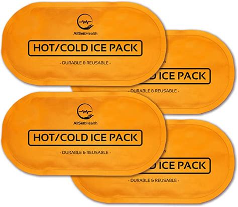 Allsett Health Reusable Hot And Cold Gel Ice Packs For Injuries Cold
