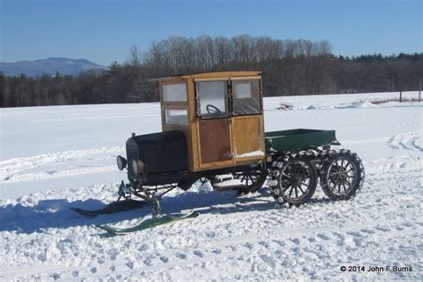 Truck Cab Model T Snowmobile Ford Snowmobile Towing