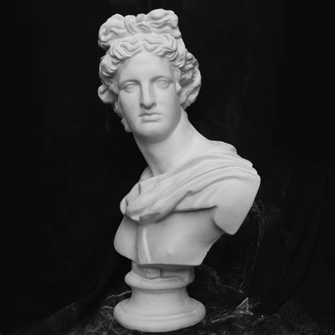 Apollo Bust Statue Adelos Greek Mythology Resin Craftwork Office Hotel