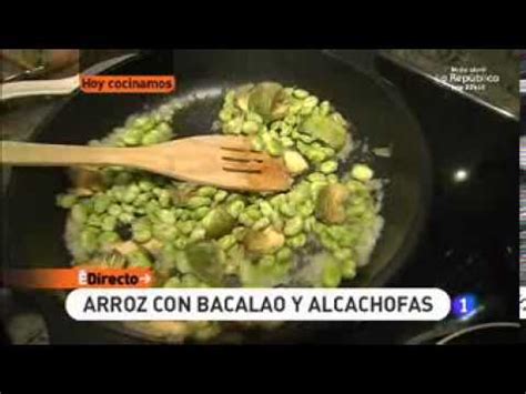 Cocinamos el preparado durante 17 minutos a 100 °c, en rotación inversa y a velocidad 2. Receta de Arroz con bacalao y alcachofas ED - YouTube