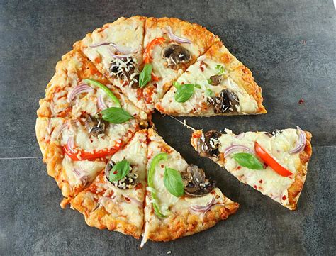 Veggie Pizza Recipe Step By Step Whole Wheta Veggie Pizza