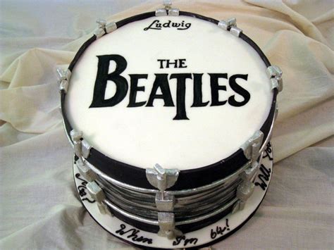 Drums D Beatles Cake Beatles Birthday Cake Beatles Birthday