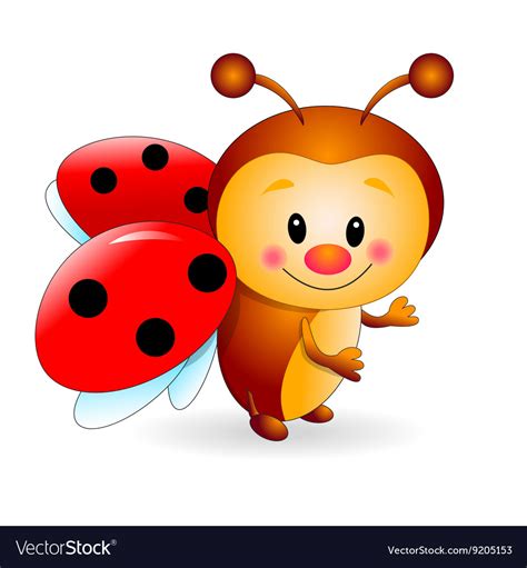 Cute Ladybug Royalty Free Vector Image Vectorstock