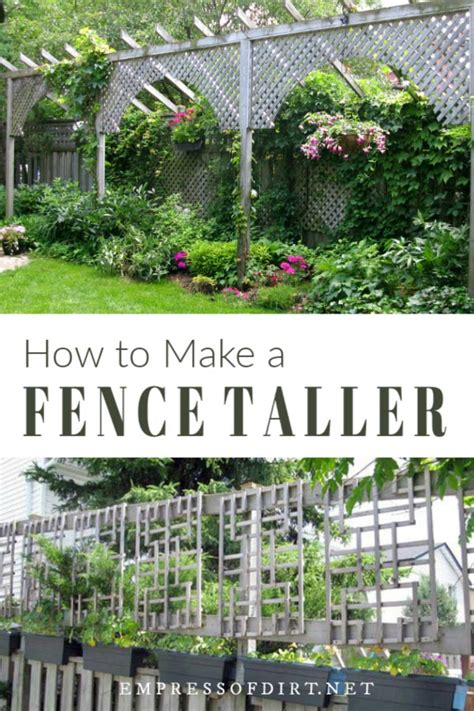 Vinyl privacy fence is acceptable zoning codes can be highly restrictive when it comes to fencing. How to Make a Fence Taller for Better Privacy | Empress of ...
