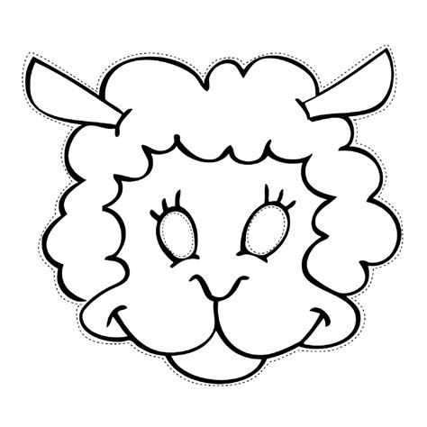 Leuk voor kids masker schaap