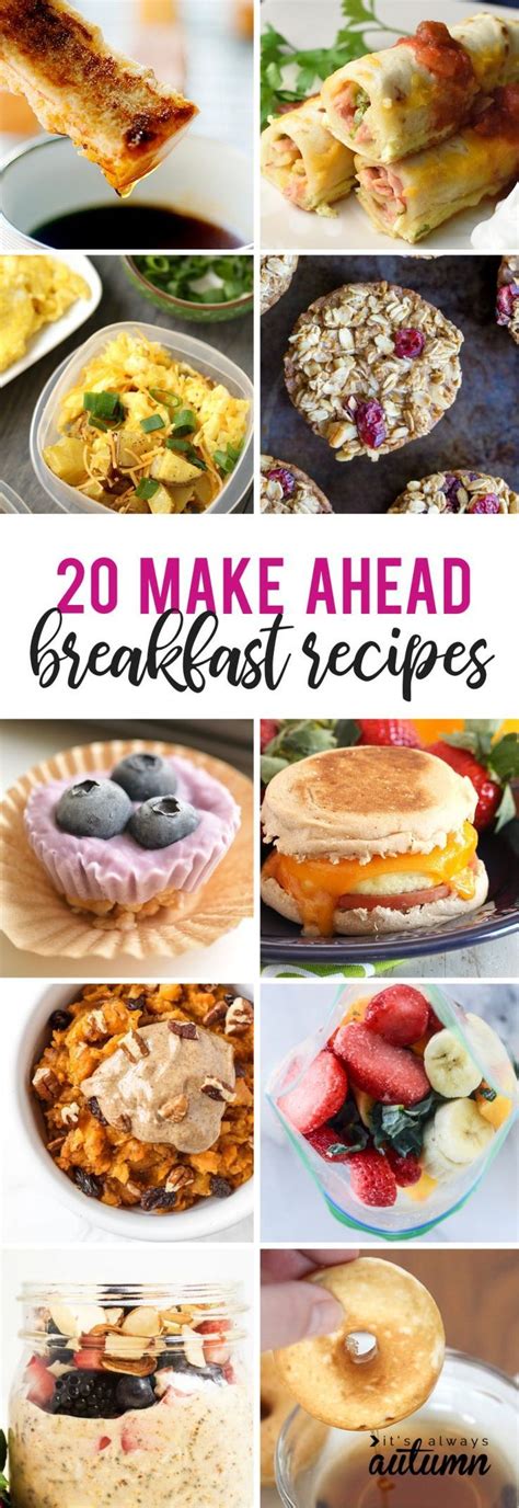 Vegetarian recipes for kids' lunch box. 20 make ahead breakfast ideas for busy school mornings ...