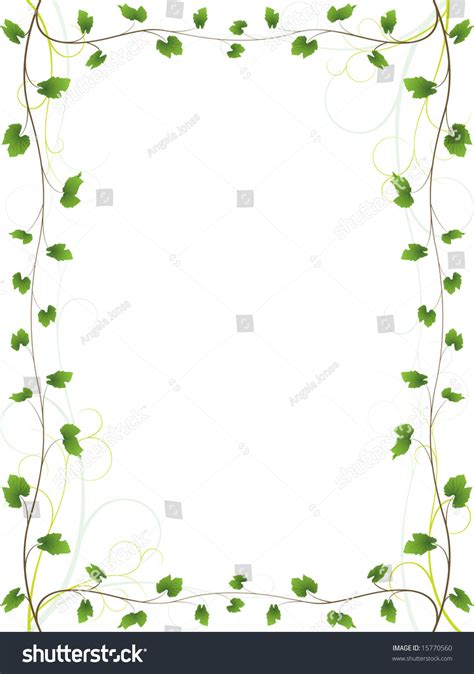 Borders are established through agreements between political or social entities that control those. Elegant Vine Boarder Stock Vector 15770560 - Shutterstock