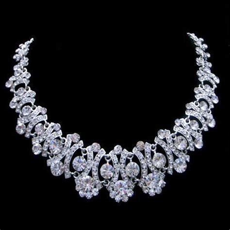 Swarovski Crystal Choker Necklace And Earring Necklace