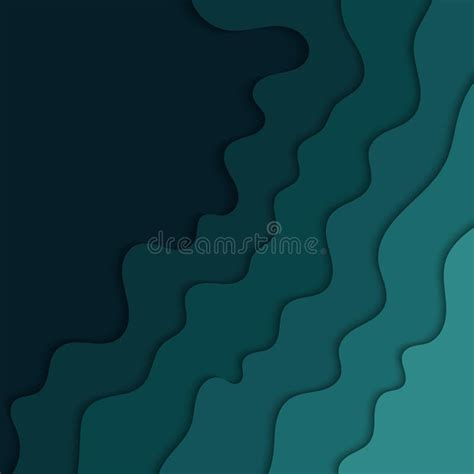 Abstract Blue Wavy Background Background With Waves Stock Vector