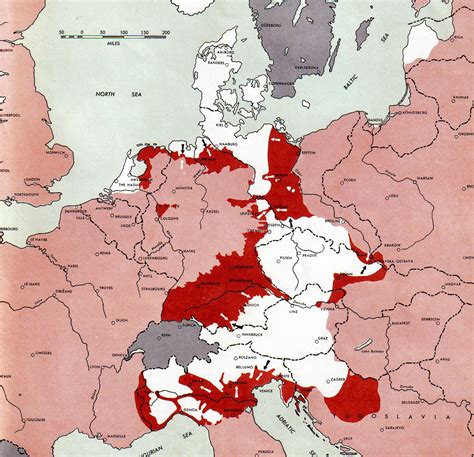 Territories Held By Germany On 1st May 1945 7 Days Before The End Of