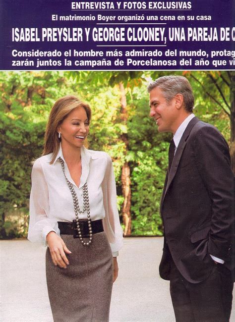 Filipino Cultured Isabel Preysler And George Clooney