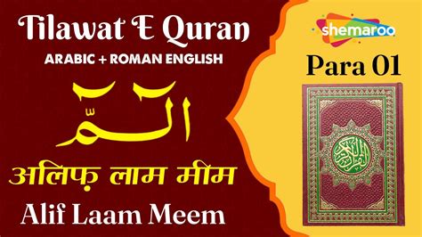 Para 01 Alif Laam Meem الٓـمّٓ अलिफ़ लाम मीम Quran In Arabic
