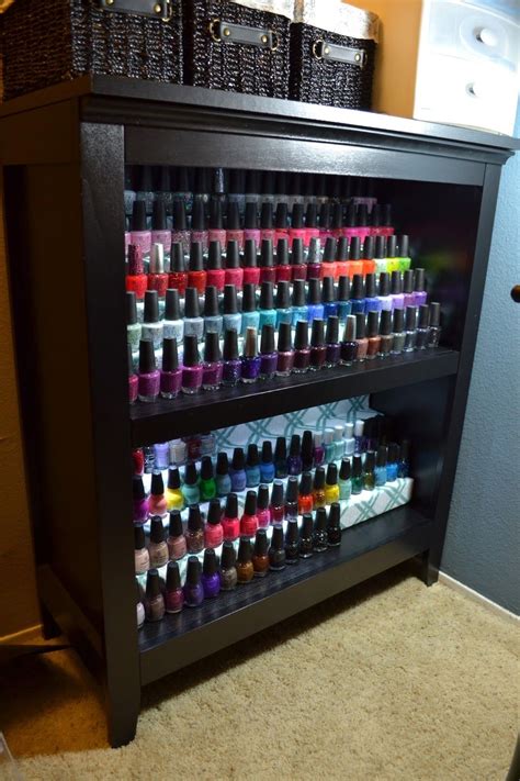 Lastly, dry fit the shelf to see if it fits. How to Build Your Own Nail Polish Display | Diy nail ...