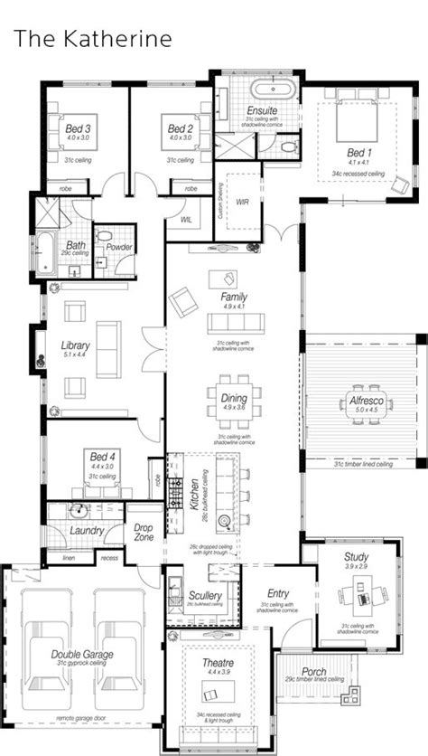 A Floor Plan For A Home With Three Bedroom And Two Bathrooms