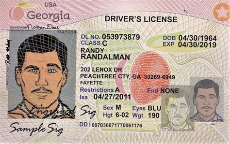 Georgia Hologram Drivers License Fasrwing